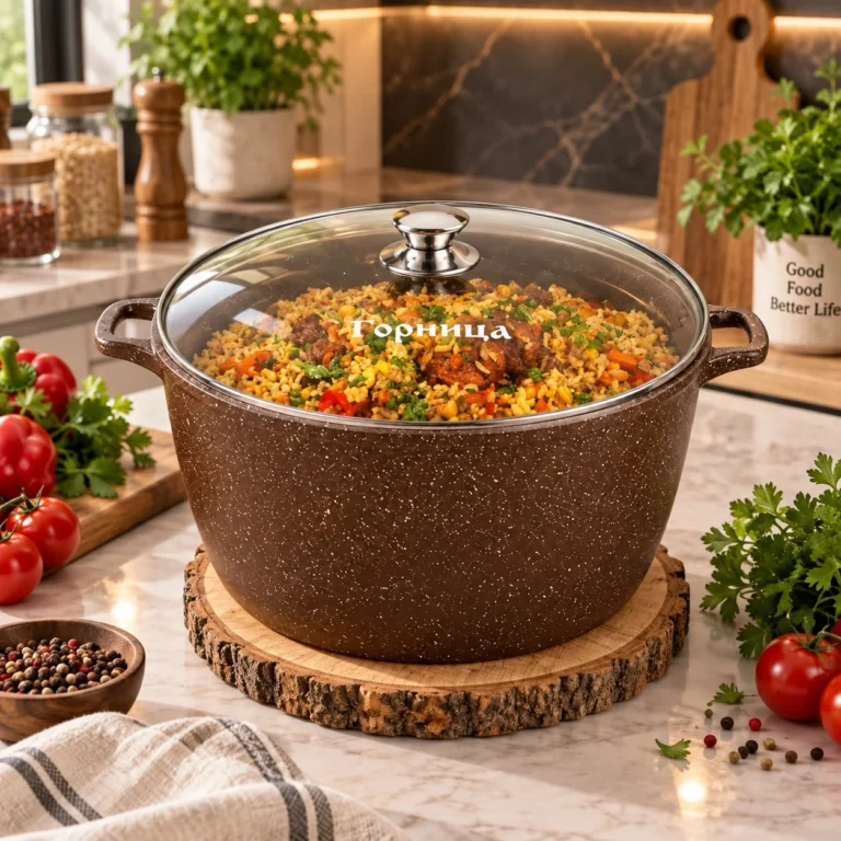Qornitsa qəhvəyi dərin qazan