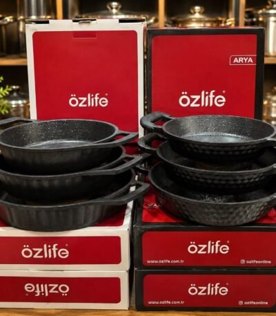 Özlife 3-lü qranit sahan tava dəsti – qara