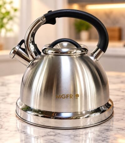 MGFR 18/10 polad çaydan – 3,5 l, polad, qara qövs qulplu