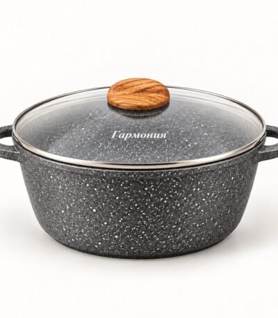 Gornitsa Harmoniya qapaqlı qazan – 3 l, boz