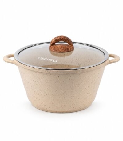 Gornitsa Harmoniya qapaqlı qazan – 3 l, krem