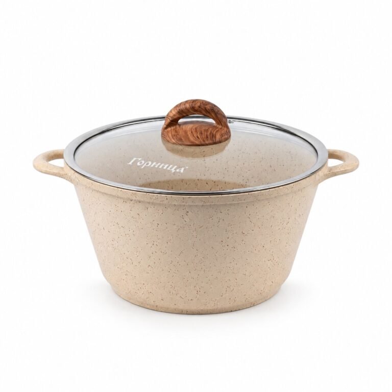 Qornitsa Harmoniya qapaqlı qazan – 3 l, krem
