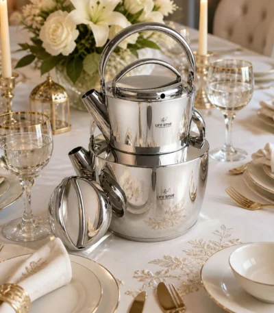 Life Smile Luxury 18/10 çaydan dəsti – 2,5 l və 1 l