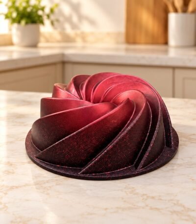 Özlife qranit keks qəlibi – 26 sm, spiral halqa, bordo