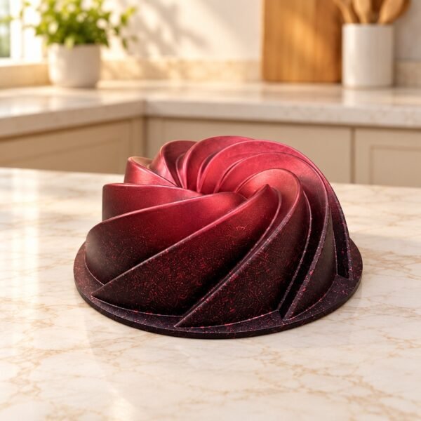 Özlife qranit keks qəlibi – 26 sm, spiral halqa, bordo