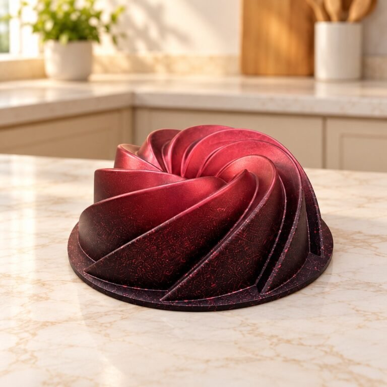 Özlife qranit keks qəlibi – 26 sm, spiral halqa, bordo