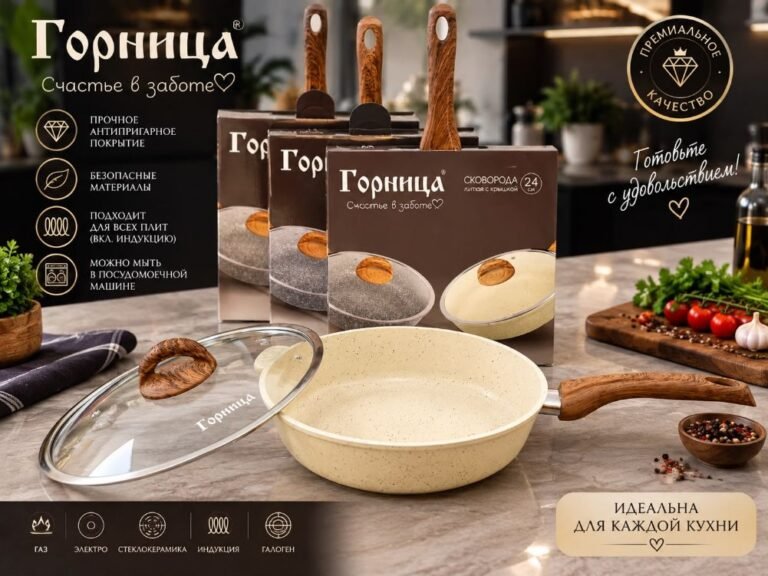 Qornitsa qapaqlı tava dəsti – krem, orijinal istehsalçı fotosu